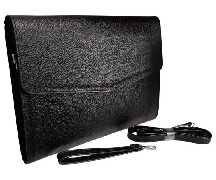 فلدر چرم با بند دوشی و دستی