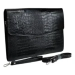 فلدر چرم با بند دوشی و دستی