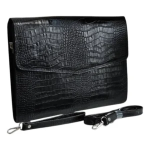 فلدر چرم با بند دوشی و دستی